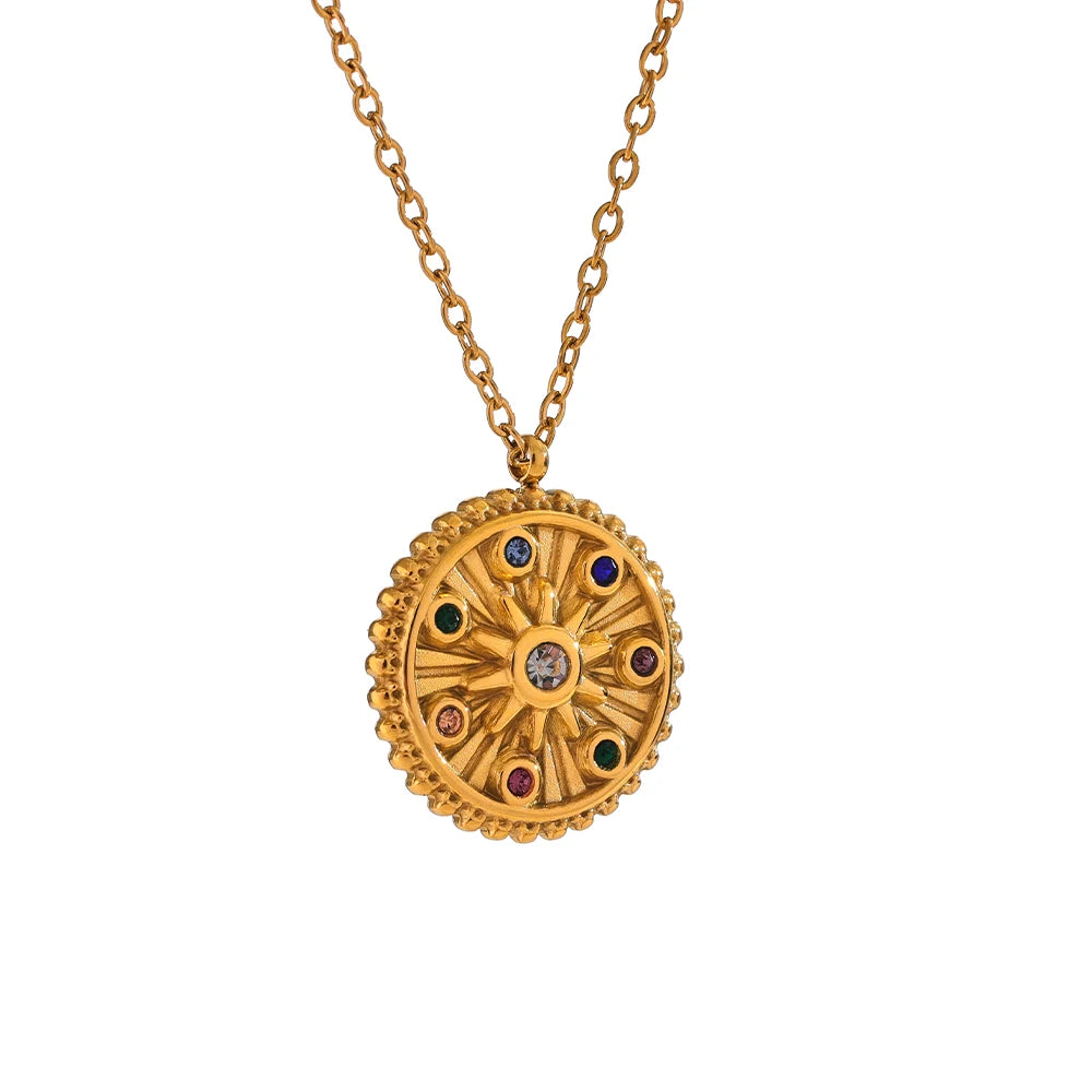 Celestial Medallion Necklace