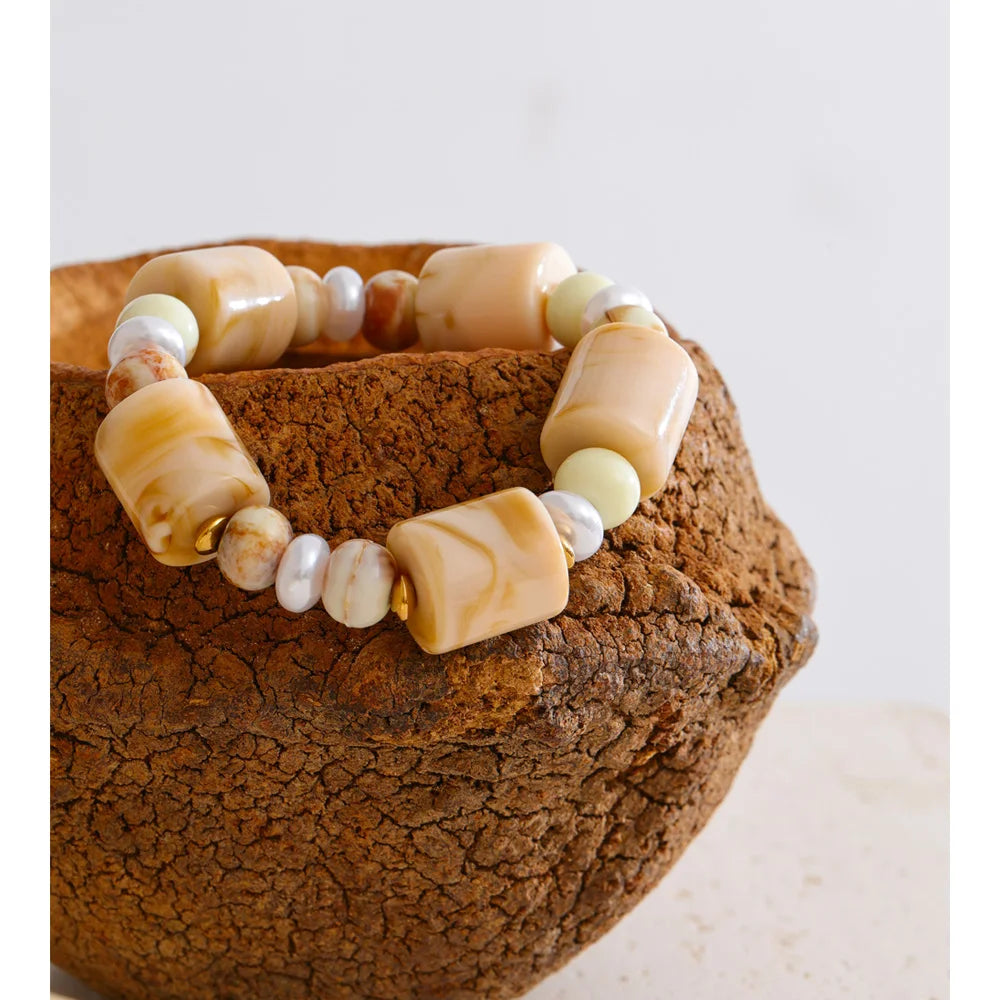 Coastal Pearl & Shell Bracelet
