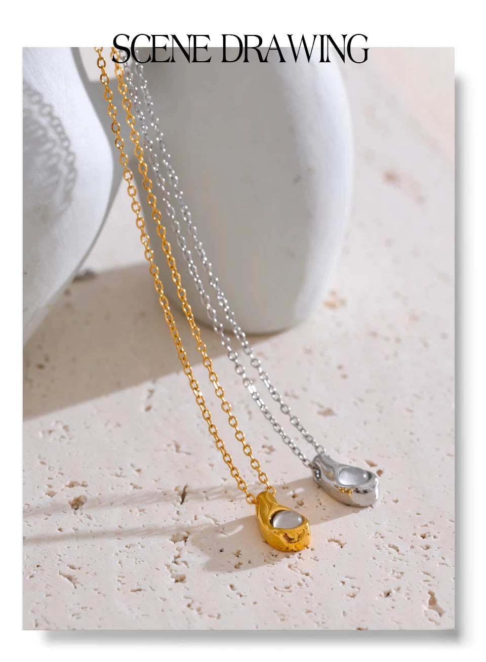 Drop Pearl Necklace