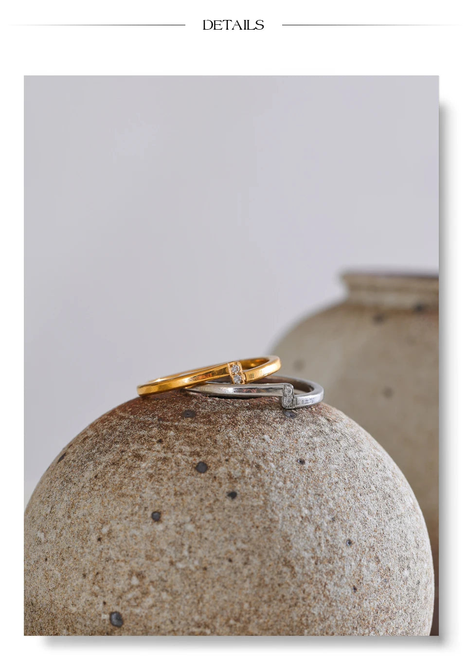 Minimal Crystal Band Ring