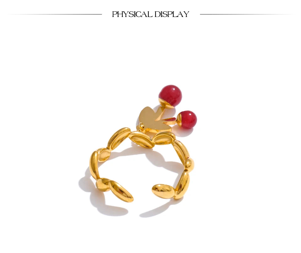 Cherry Charm Ring