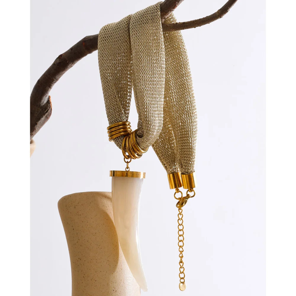 Ivory Horn Necklace