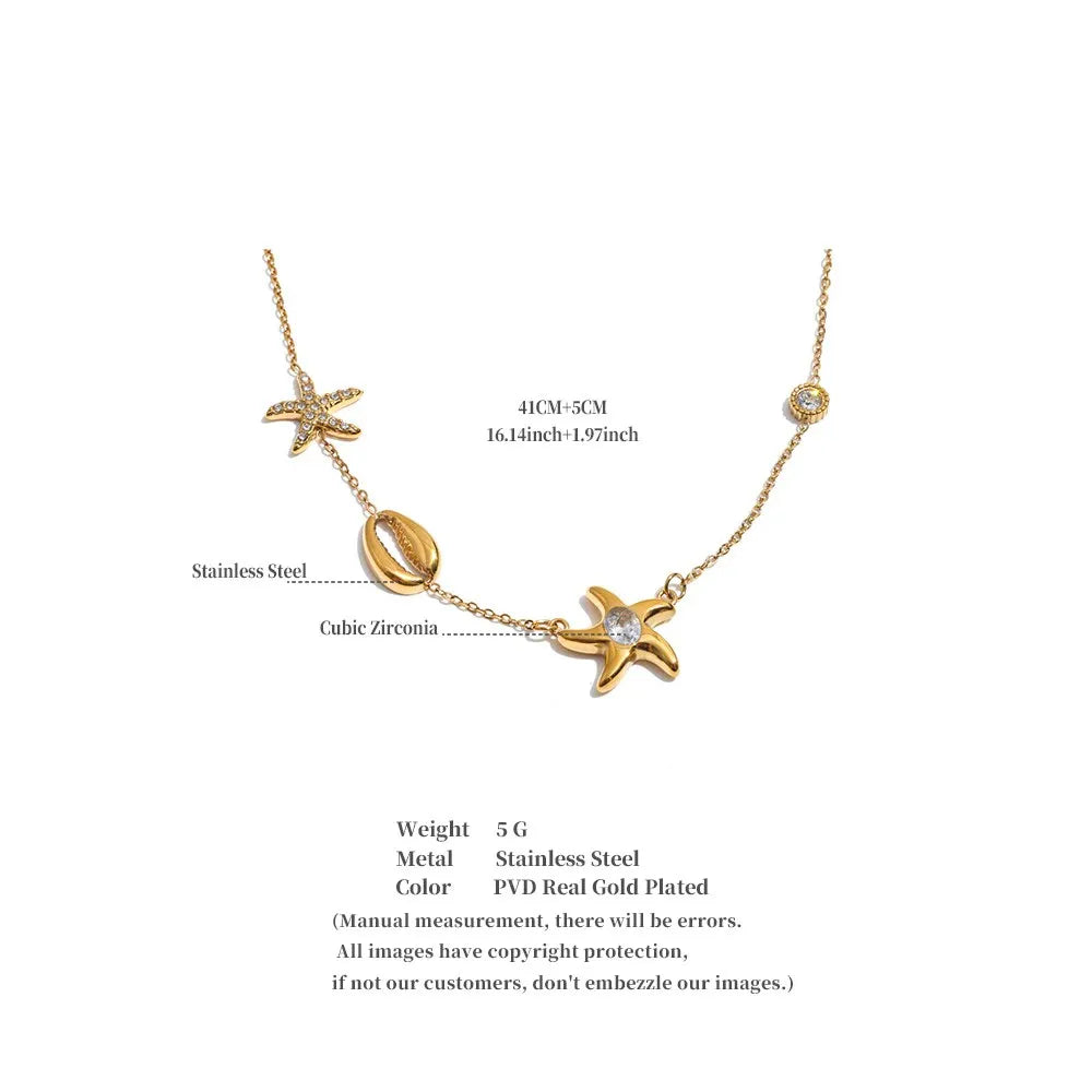 Summer Ocean Charms Necklace