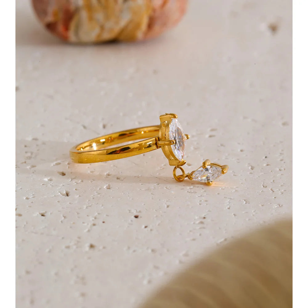 Shiny Drop Ring