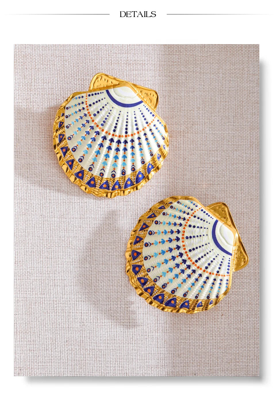 Coastal Shell Earrings Set
