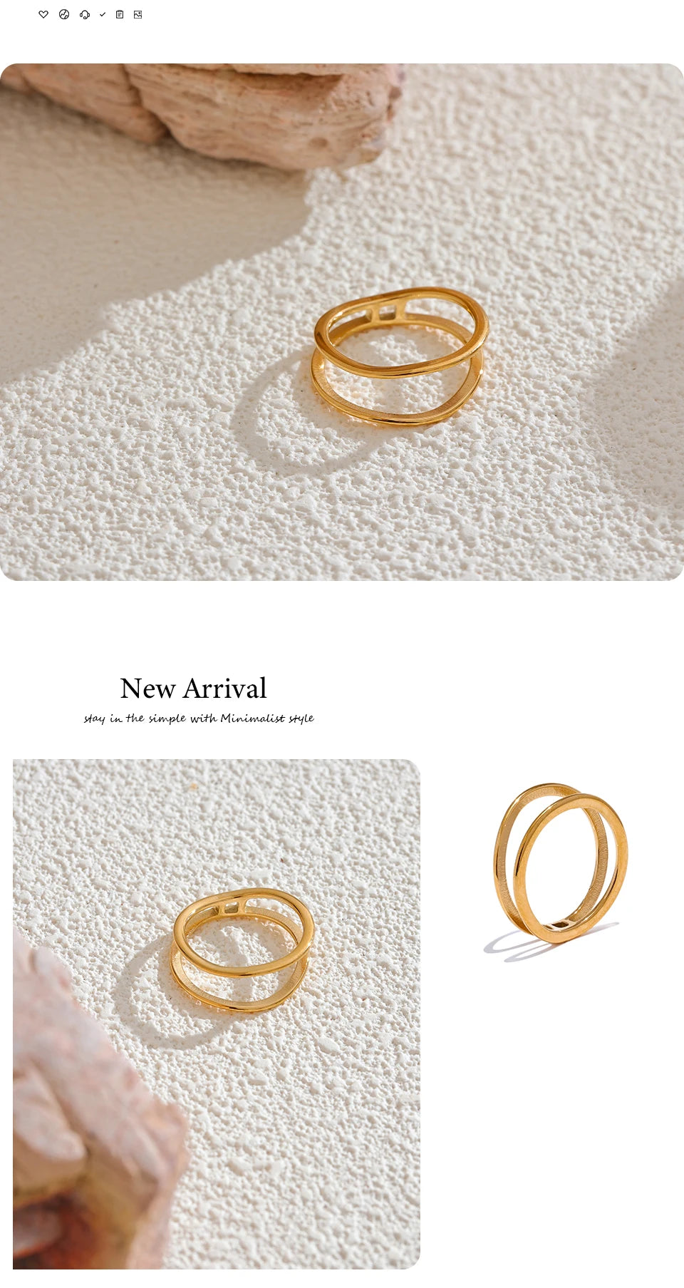 Double-Line Oval Ring