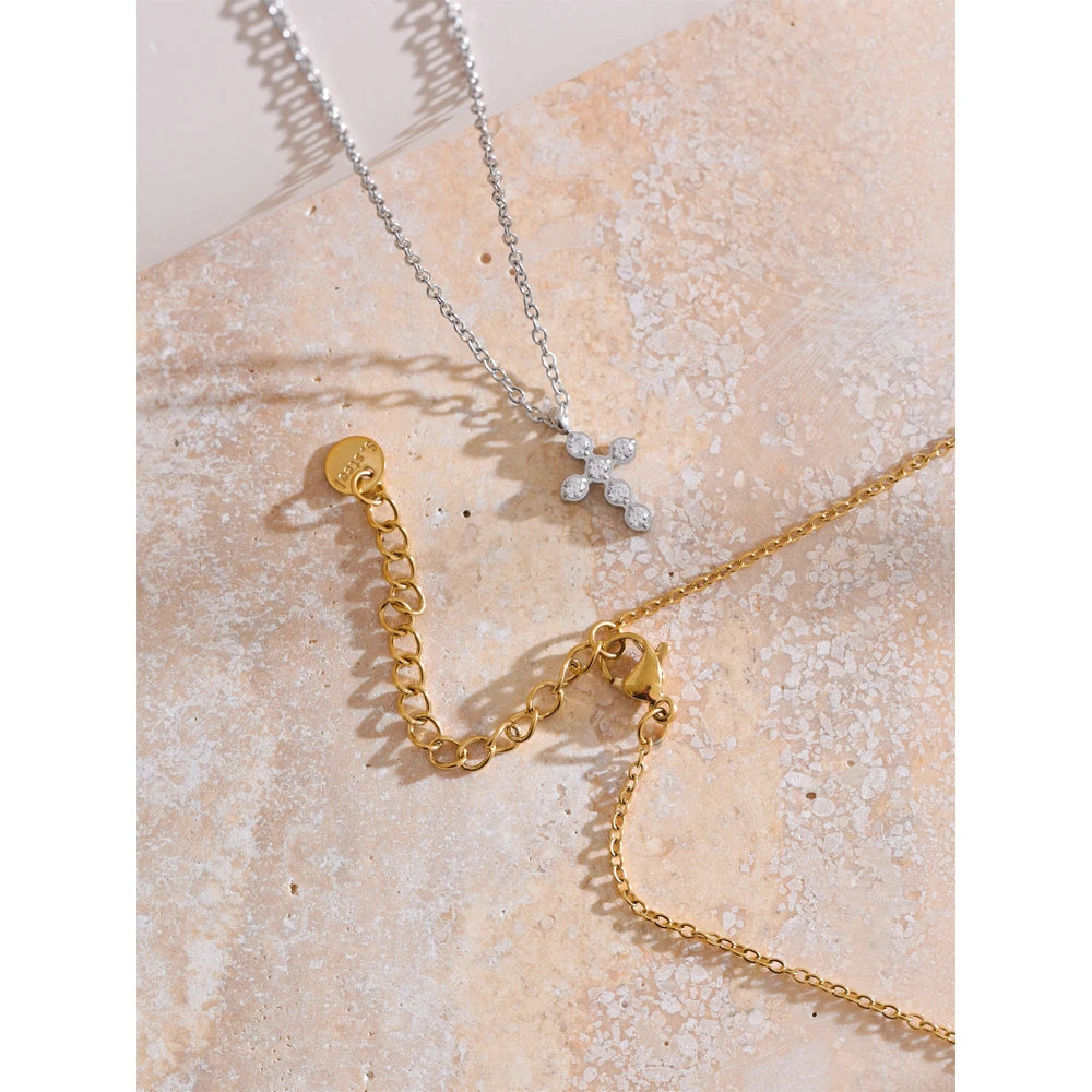 Crystal Cross Necklace