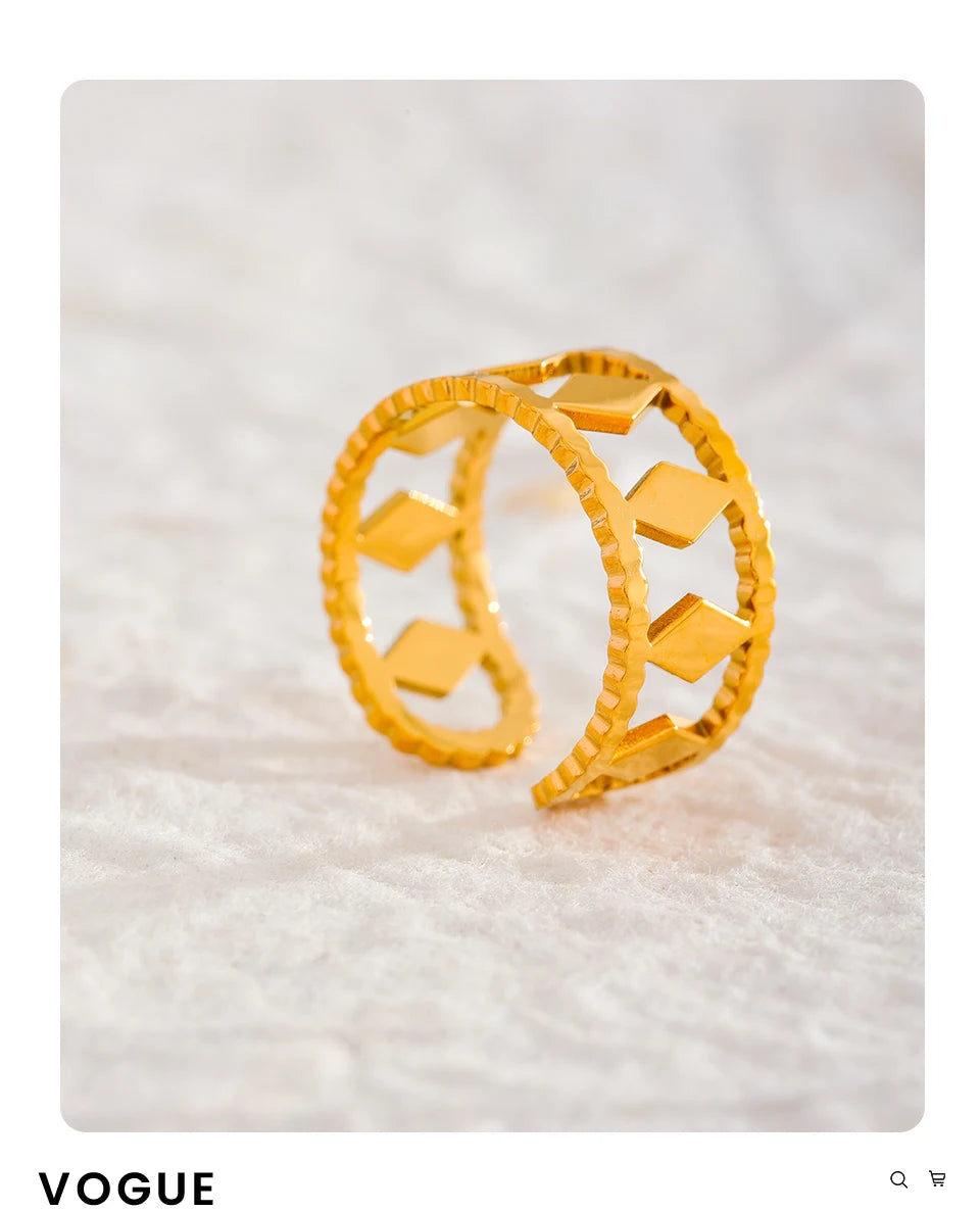 Textured Gold Ring
