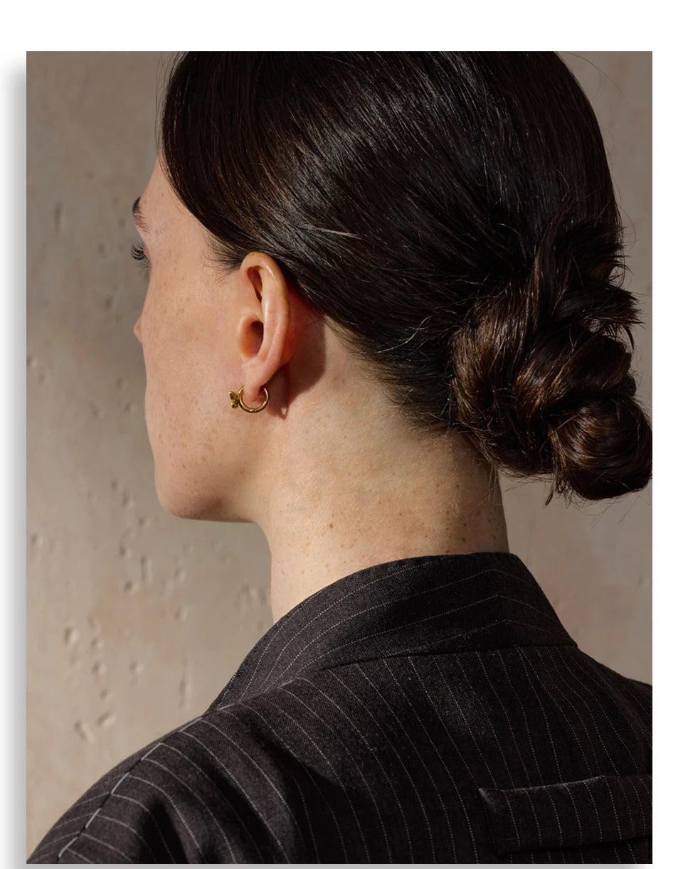 Butterfly Hoop Earrings