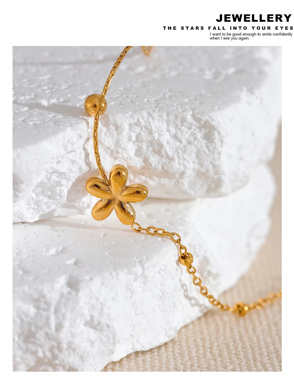 Floral Charm Bracelet