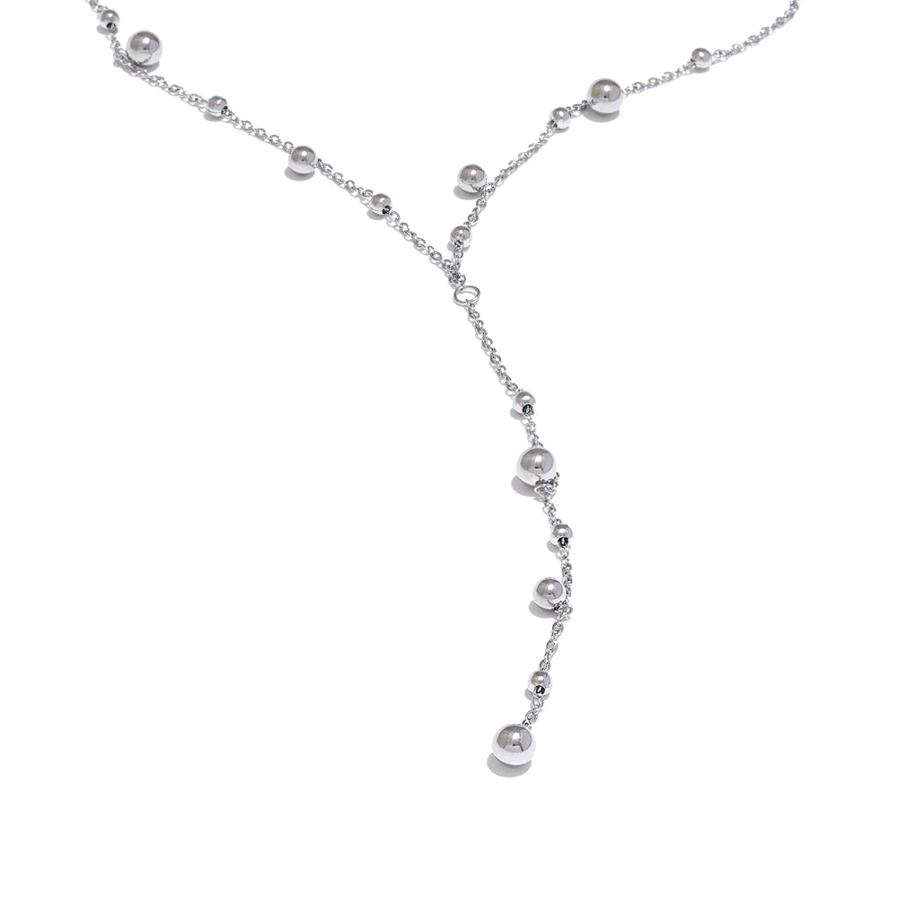 Celestial Drop Lariat Necklace