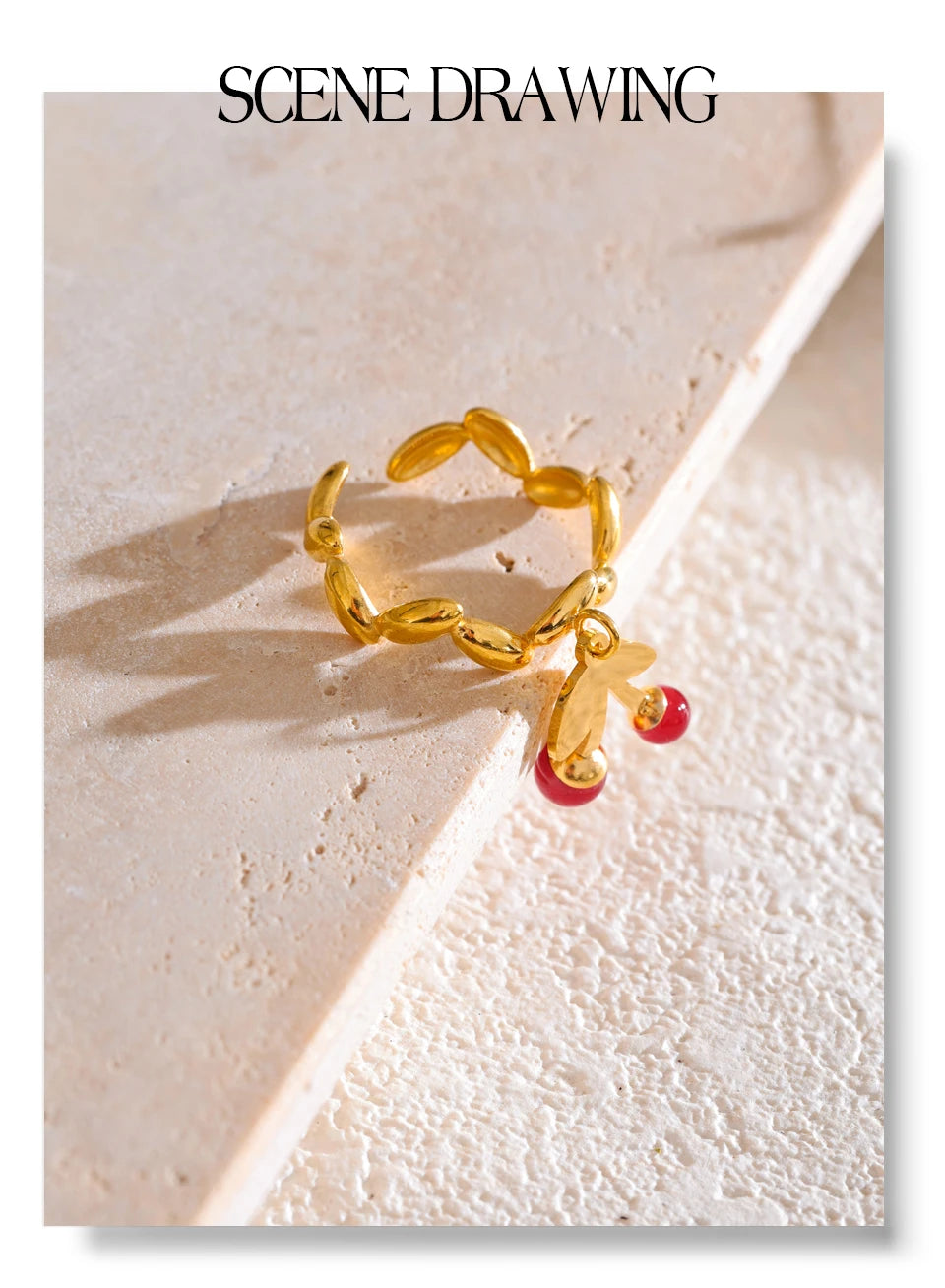Cherry Charm Ring