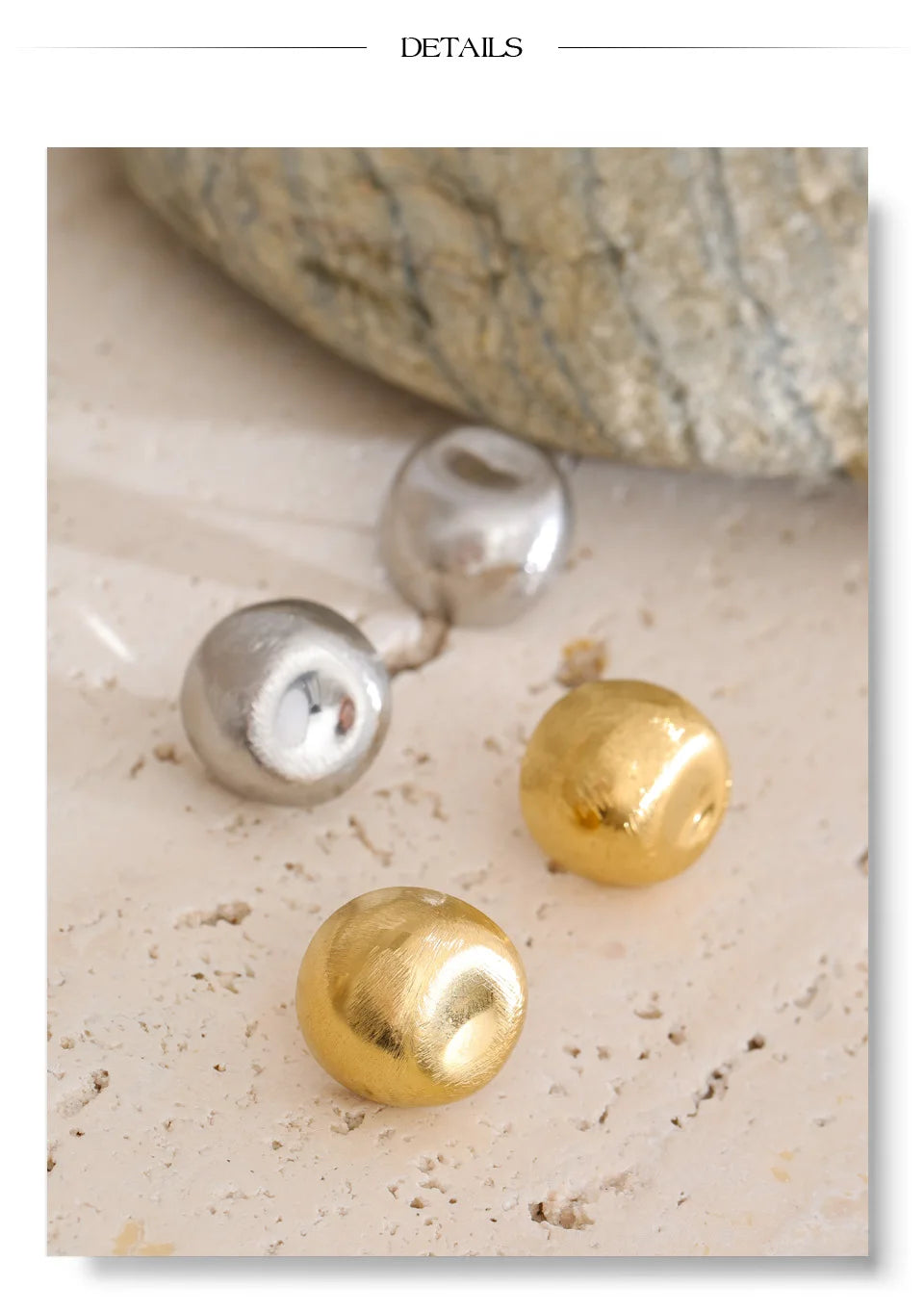 Polished Sphere Studs