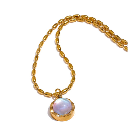 Lavender Stone Necklace