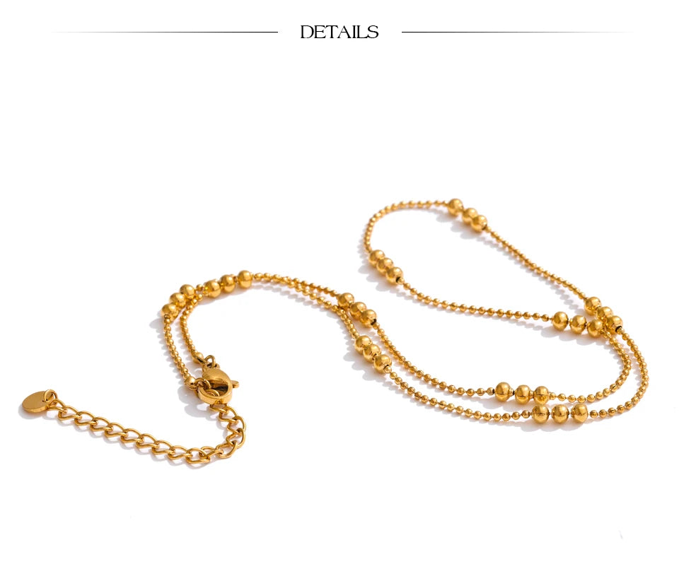 Delicate Gold Chain & Bracelet Set