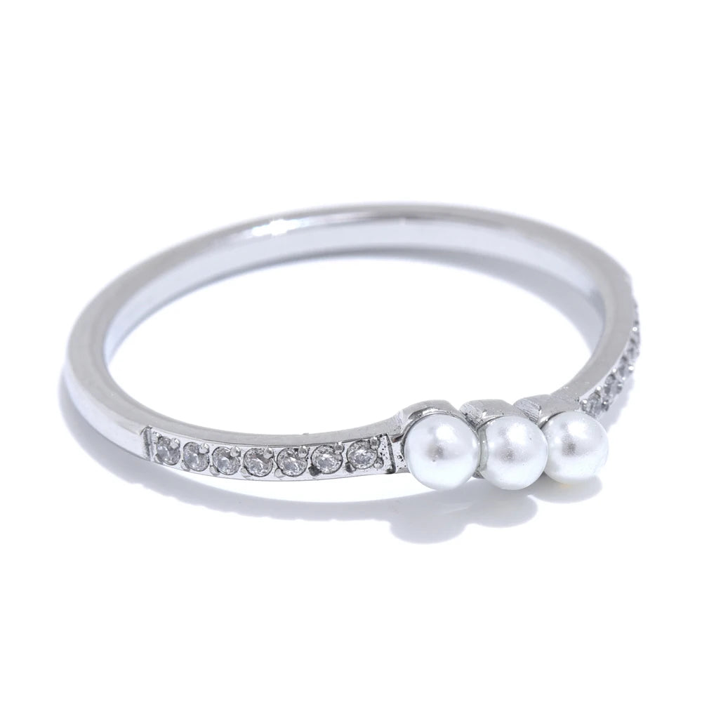 Pearl Crystal Ring