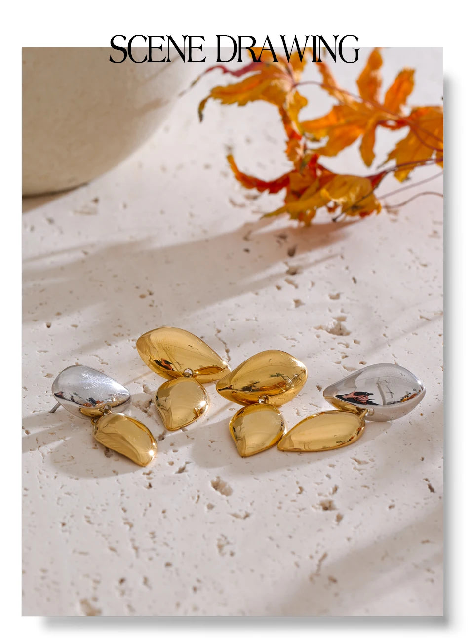 Teardrop Duo Earrings