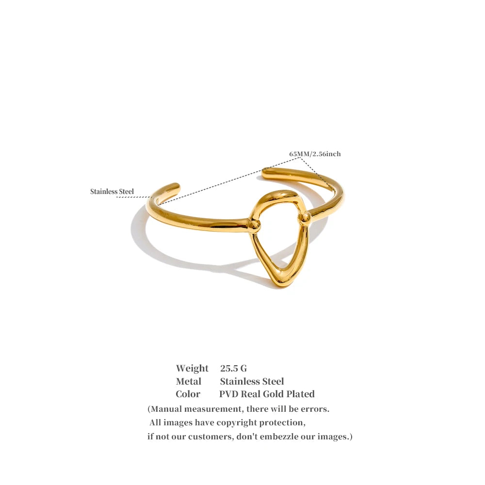 Geo Grace Open Bangle