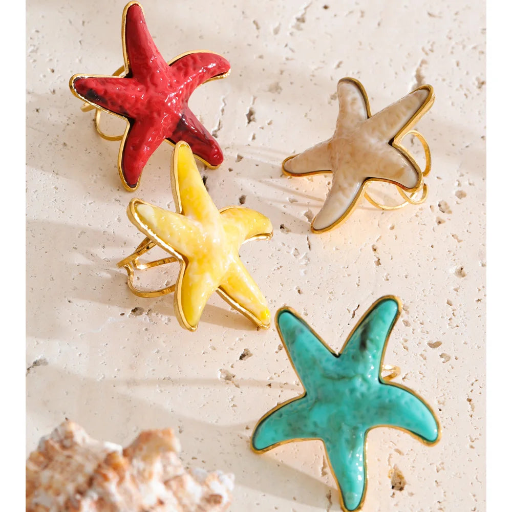 Starfish Adjustable Ring