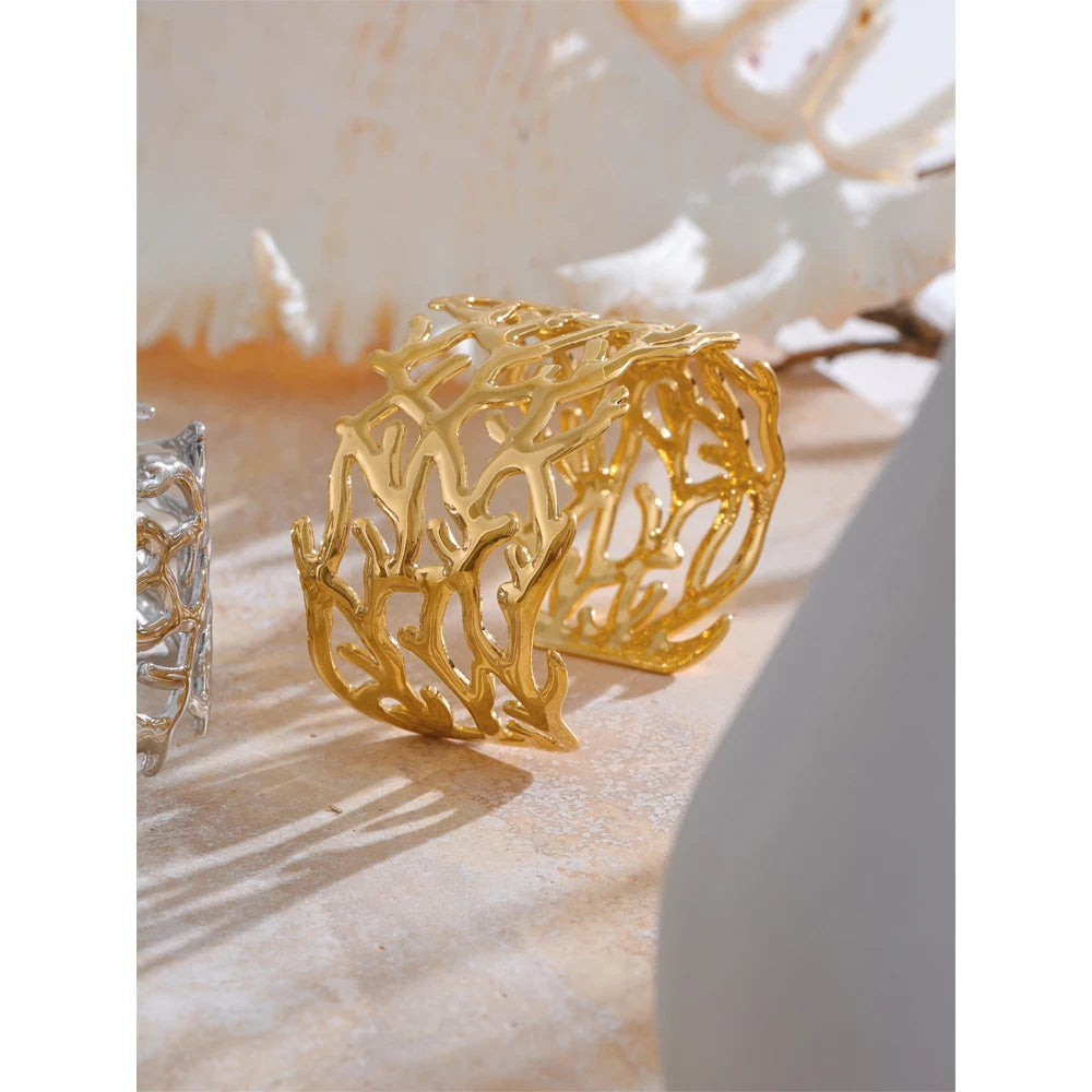 Golden Reef Cuff Bracelet