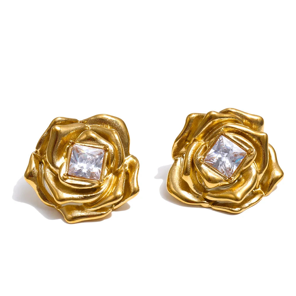 Rose Crystal Jewelry Set