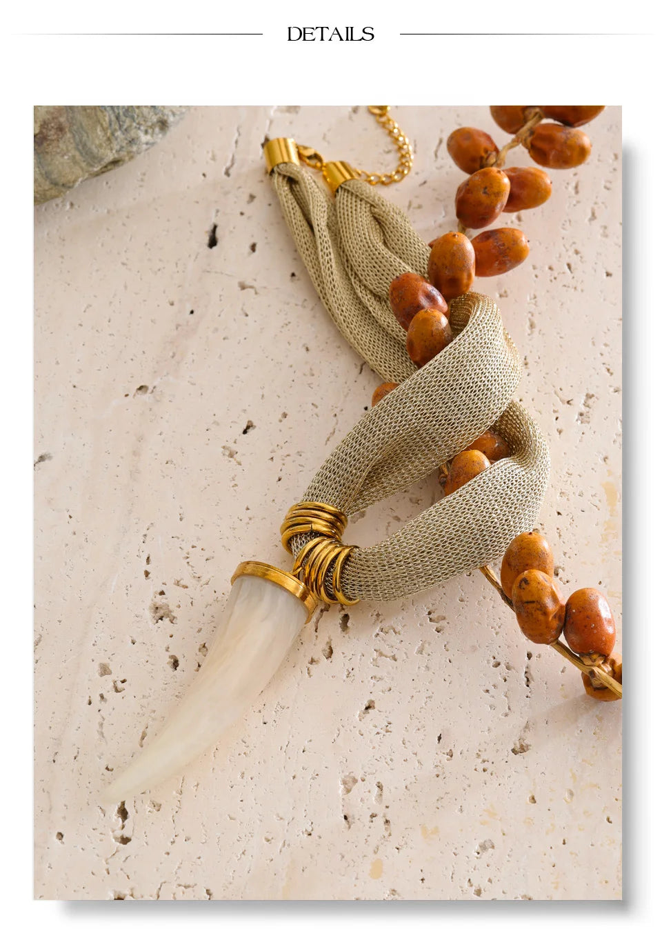 Ivory Horn Necklace