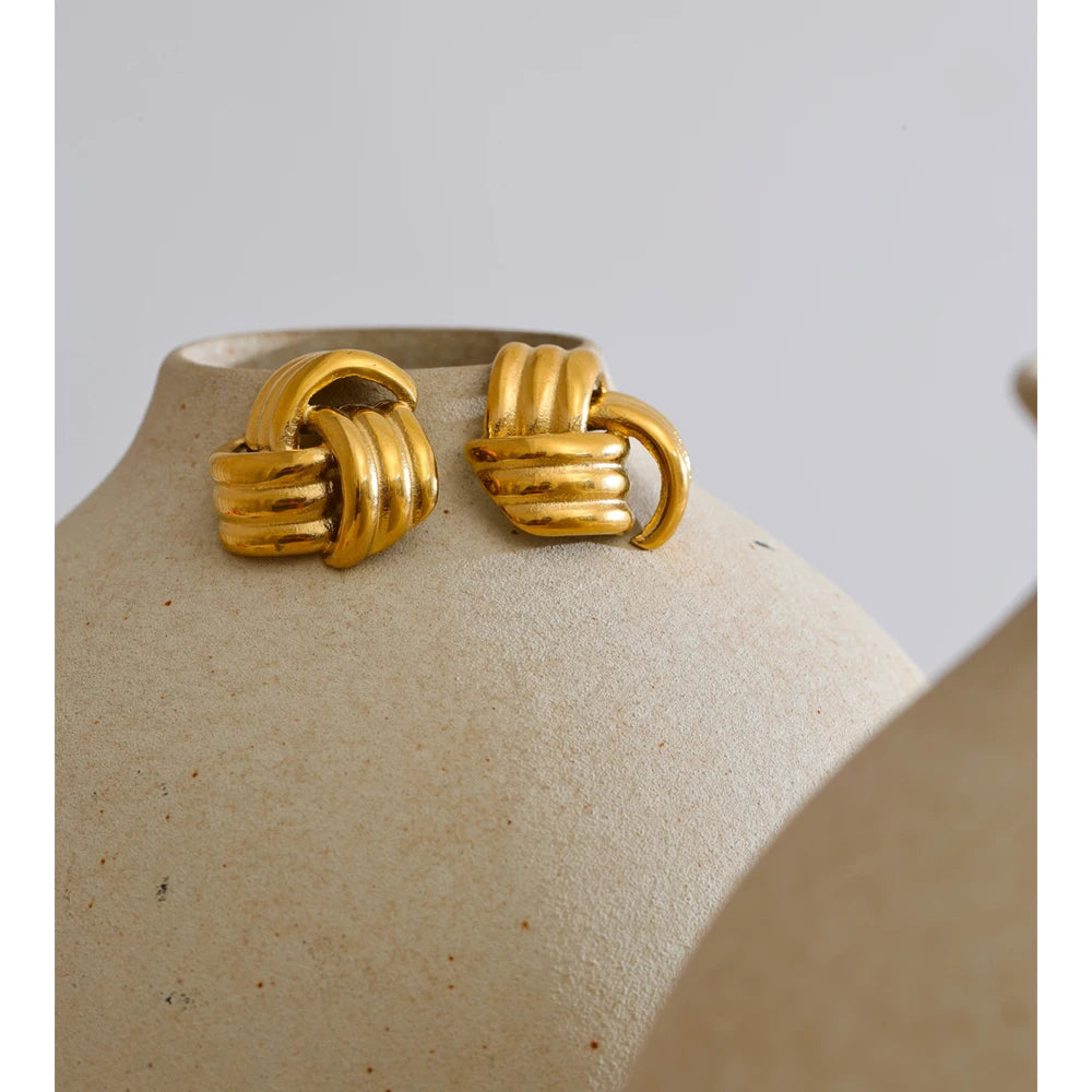 Sculpted Knot Studs