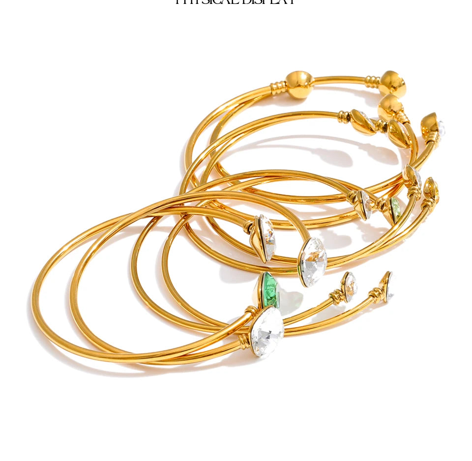 Rainbow Crystal Wrap Bracelet