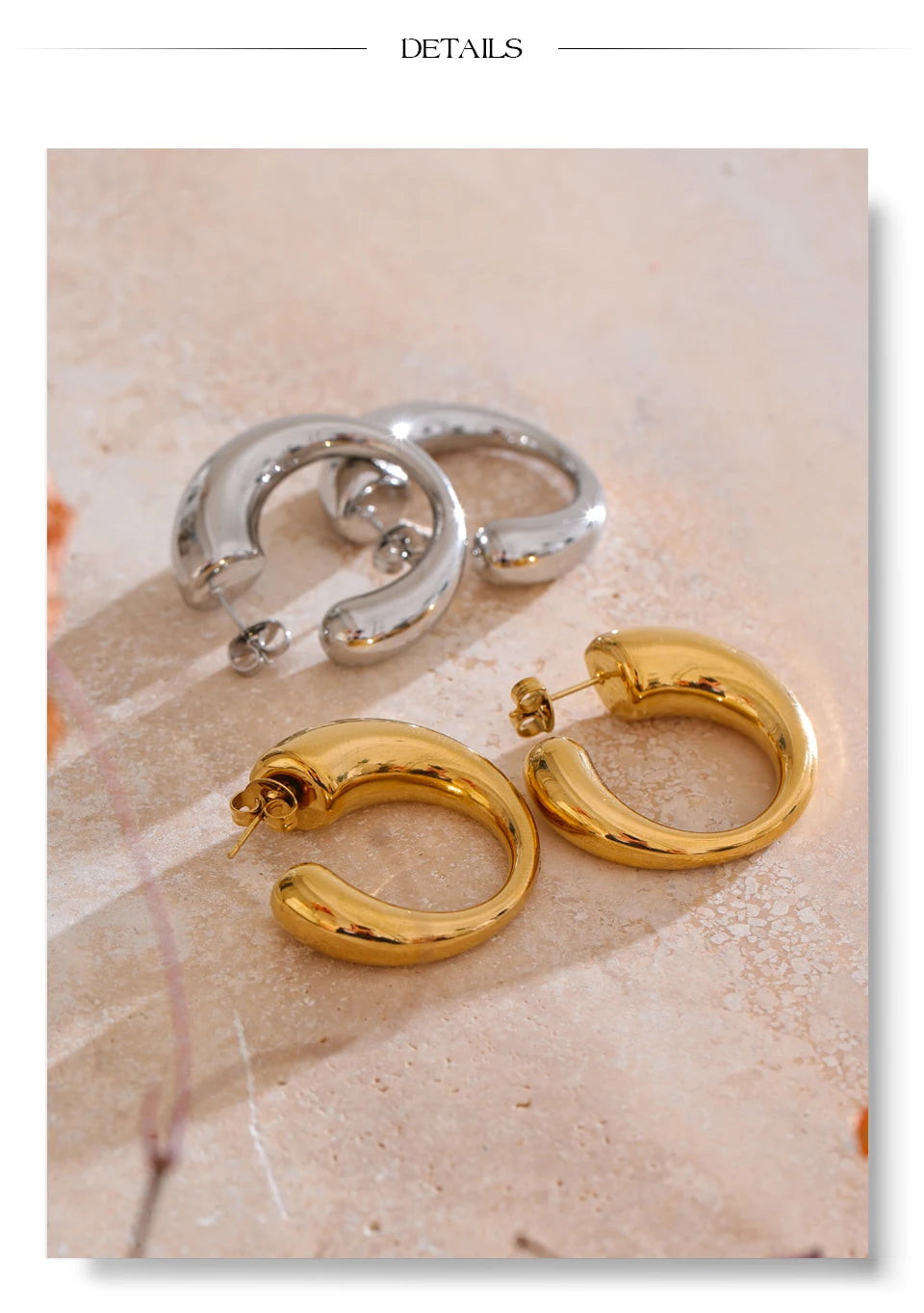 Open Crescent Hoops
