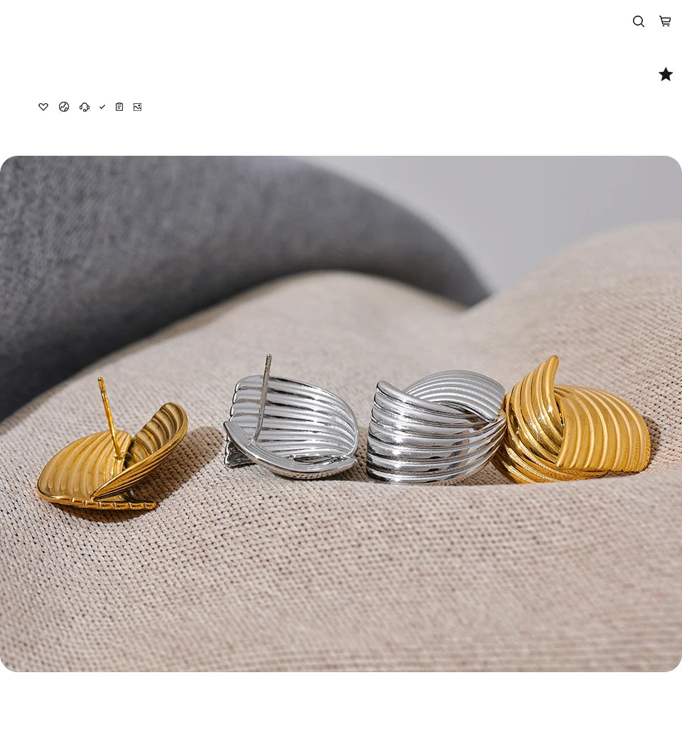 The Shell Luxe Studs