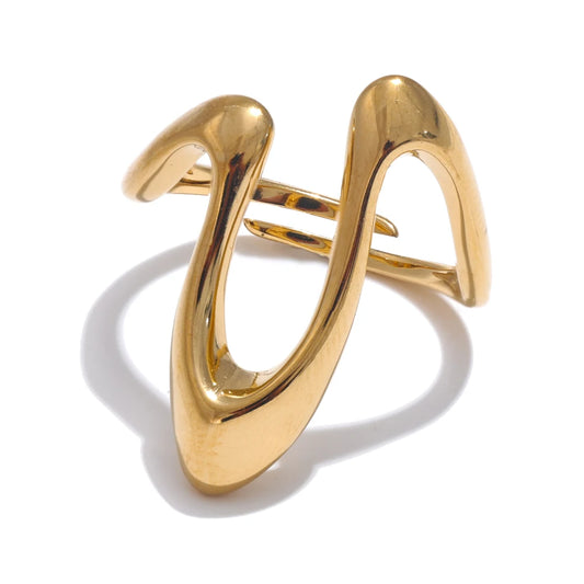 Fluid Wave Ring