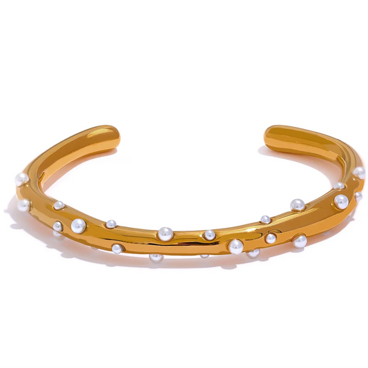 Pearl Line Bangle