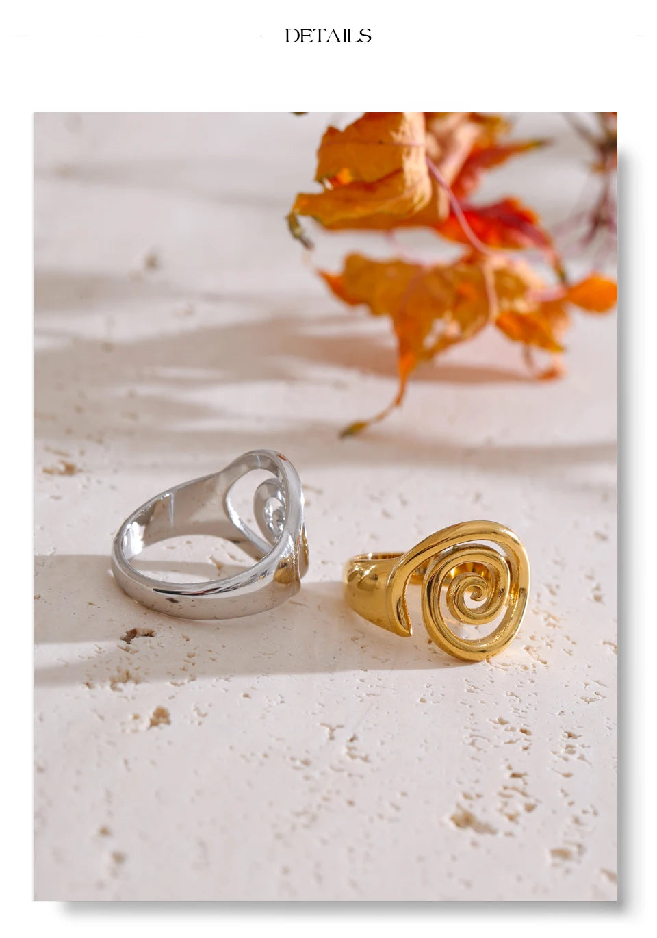 The Golden Swirl Ring