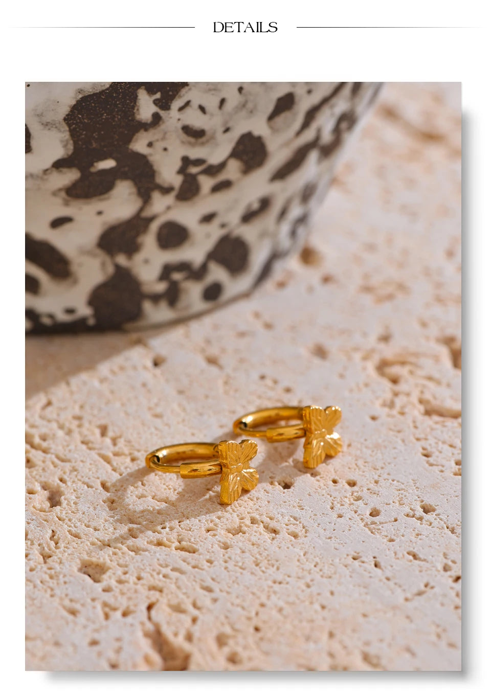Butterfly Hoop Earrings