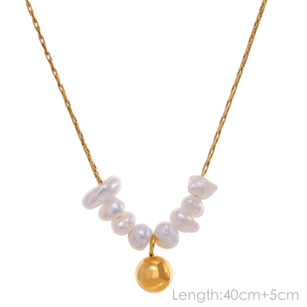 Radiant Freshwater Pearl Pendant Necklace