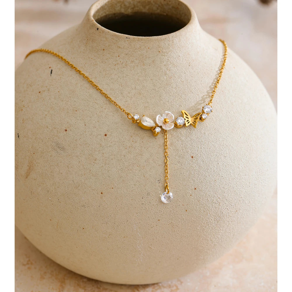 Butterfly Garden Necklace