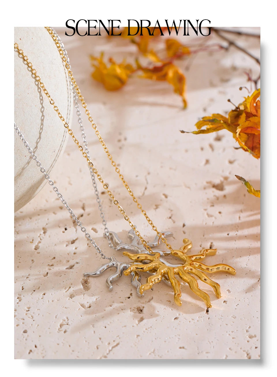 Sun Pendant Necklace