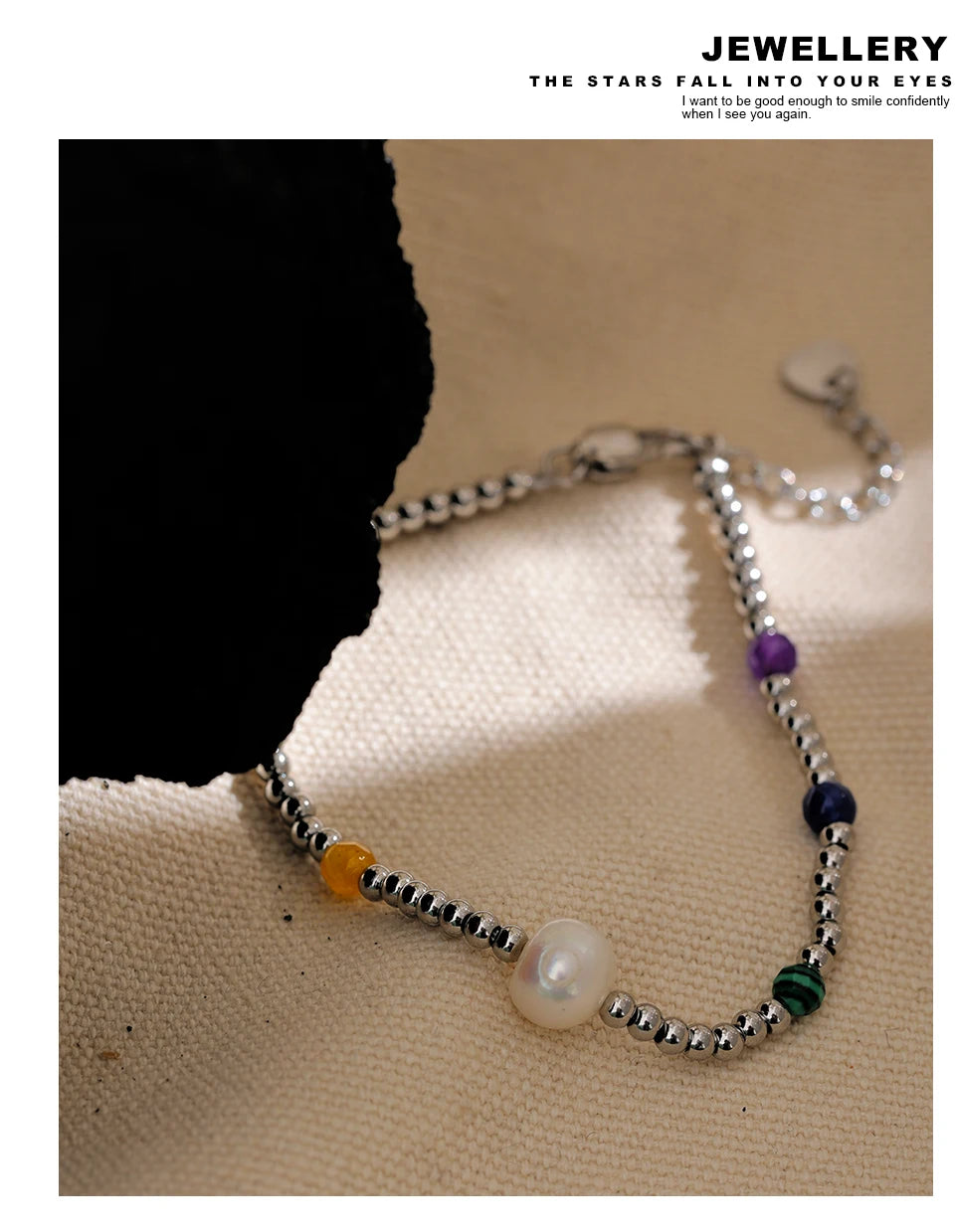 Beaded Bracelet with Multicolor Accents