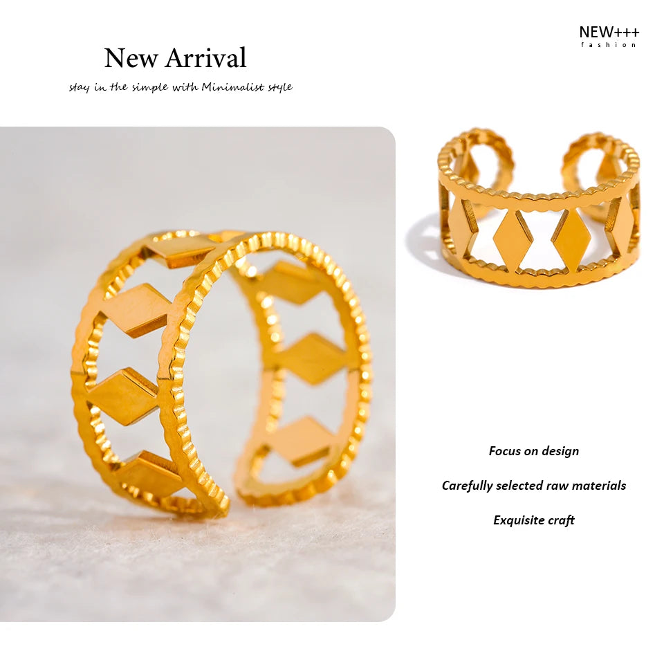 Textured Gold Ring
