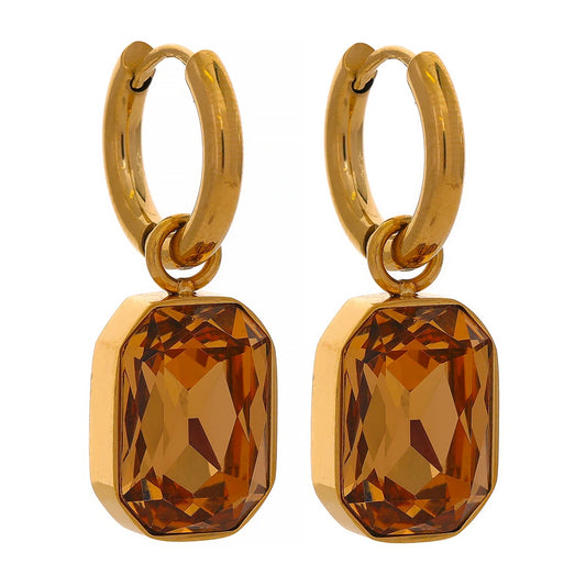 Elegant Square Drop Earrings