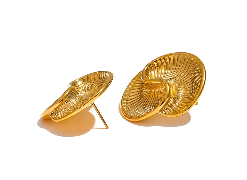 Shell-Inspired Spiral Studs
