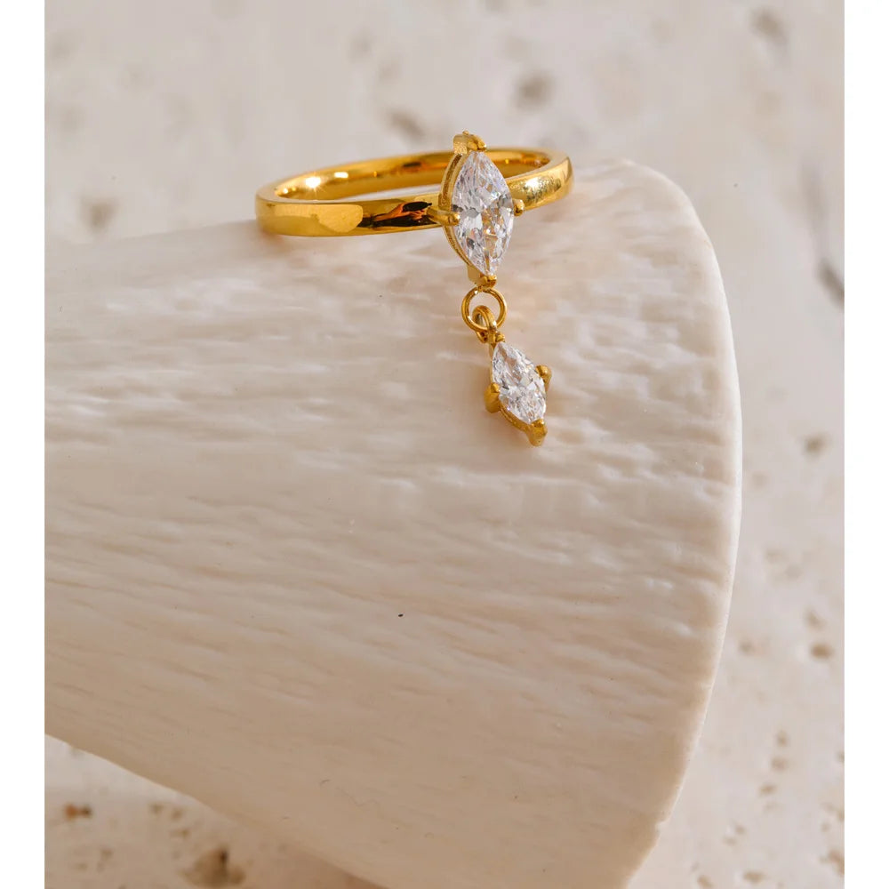Shiny Drop Ring