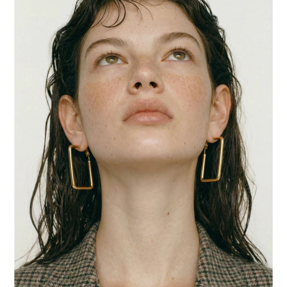 Square Hollow Earrings