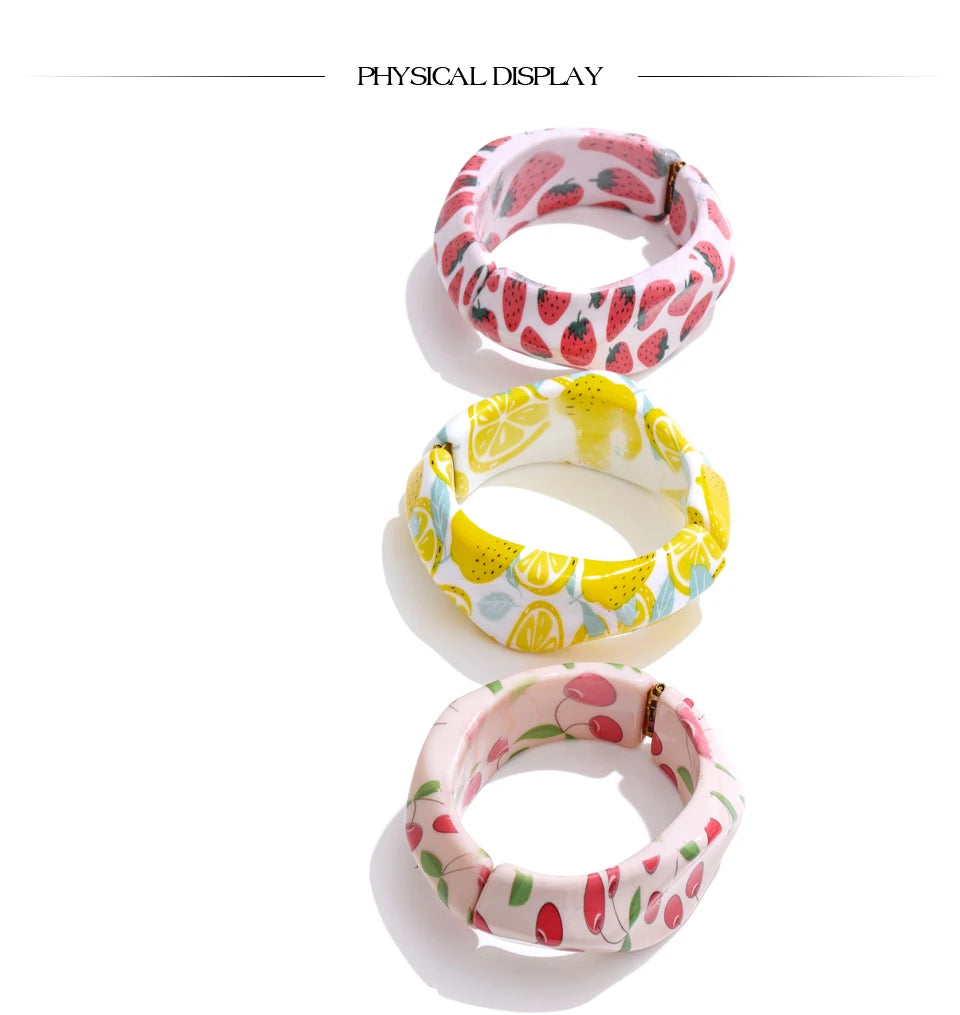 Lemon Resin Bracelet