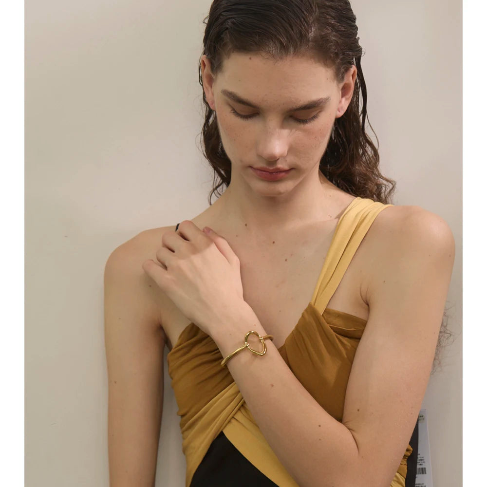 Geo Grace Open Bangle