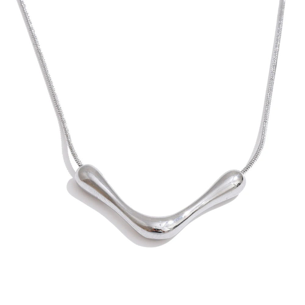 Sculpted Wave Necklace