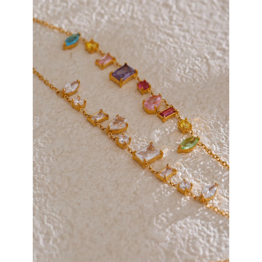 Rainbow Gemstone Necklace