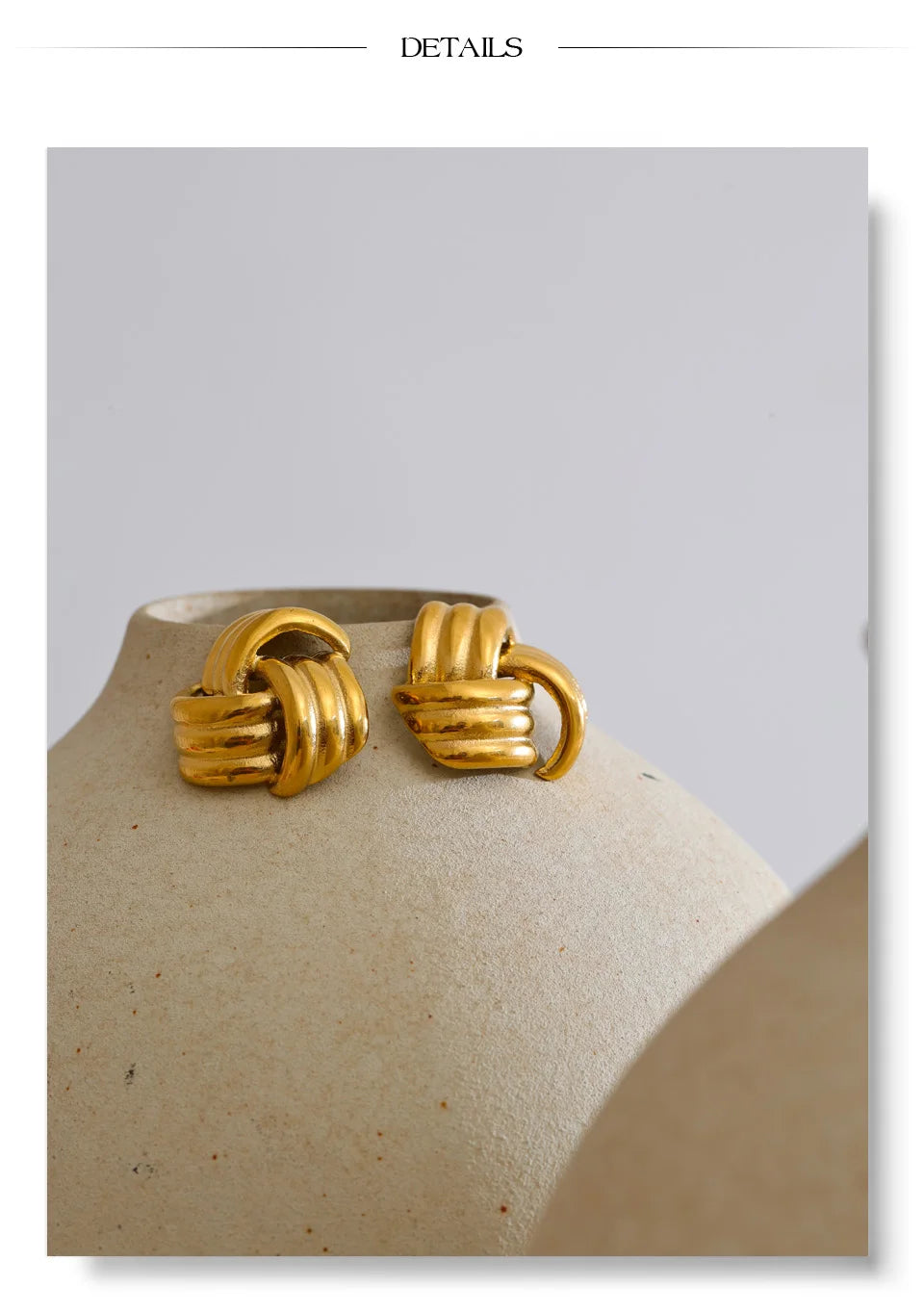 Sculpted Knot Studs