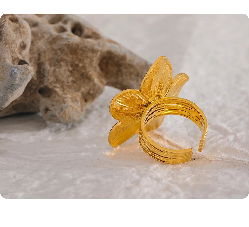Floral Cuff Ring