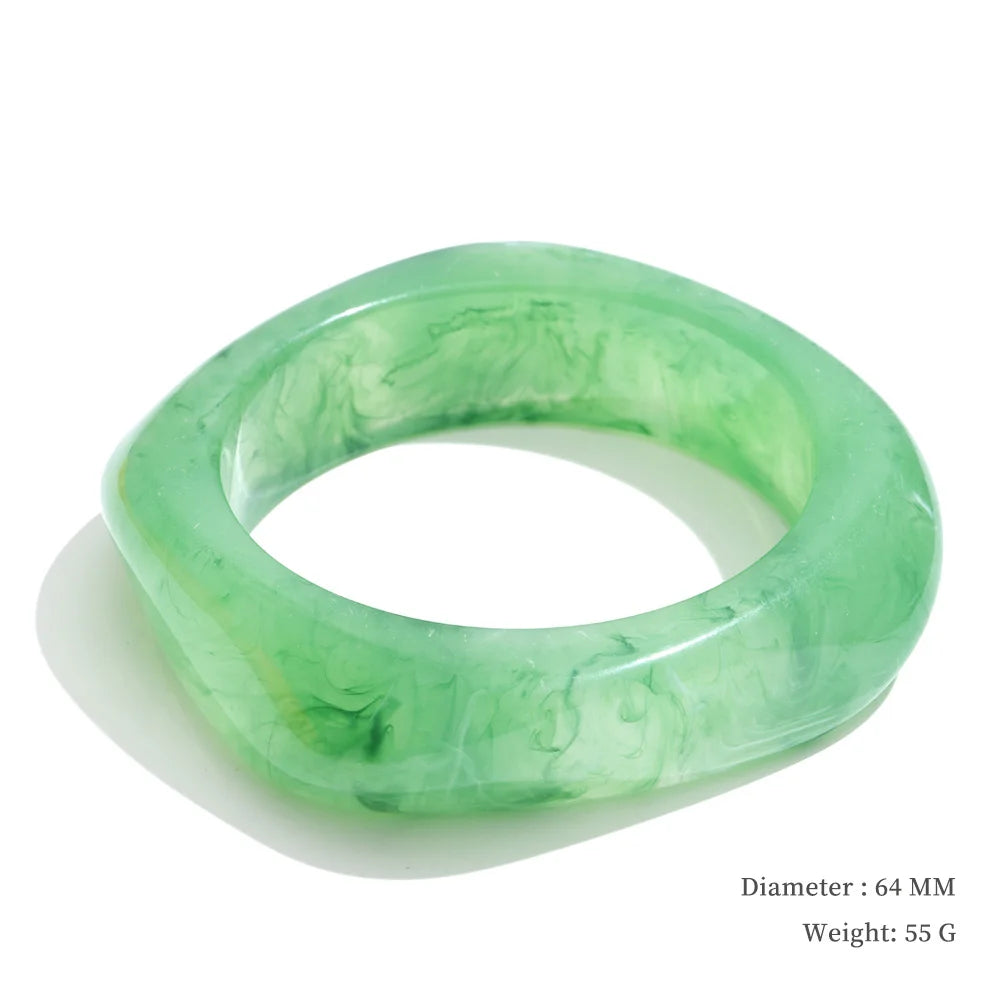 Ocean Mist Resin Bangle